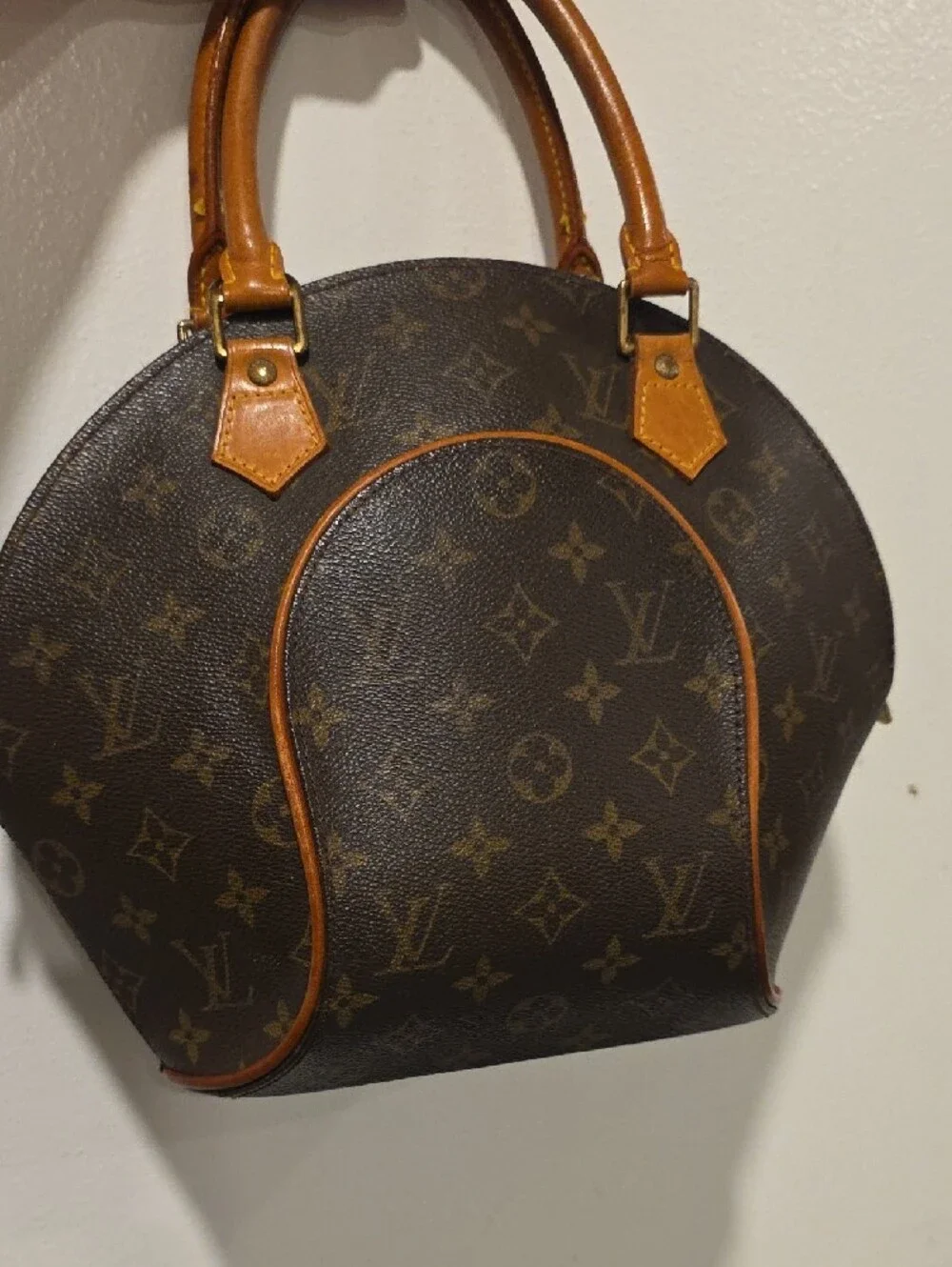 Louis Vuitton Monogram Dome Satchel in Brown with Tan Trim